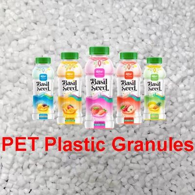 Transparent Pet Bottle Granules Juice Bottle Polyethylene Terephthalate Raw Material