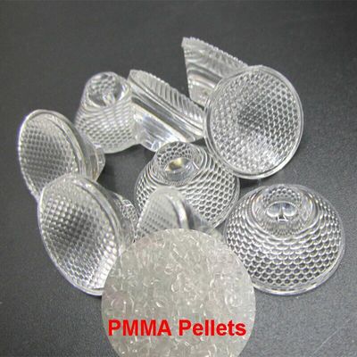 Lighting Optic Lenses Raw Material PMMA Granules With Flame Retardancy
