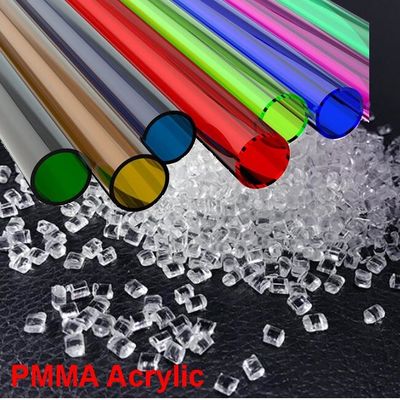 Durable Clear PMMA Polymethyl Methacrylate Resin Cast Acrylic Tubes Raw Material