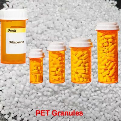SGS Pill Bottles PET Plastic Granules Pellets For Prescription Medication Containers