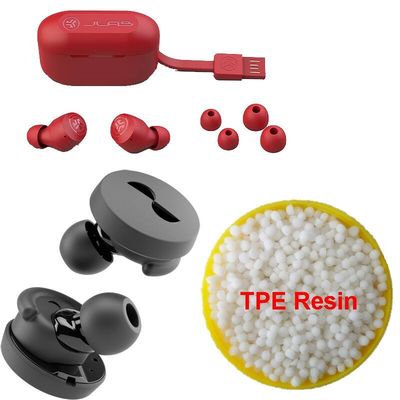 SGS UL TPE Resin Earbuds Plastic Raw Material Highly Durable