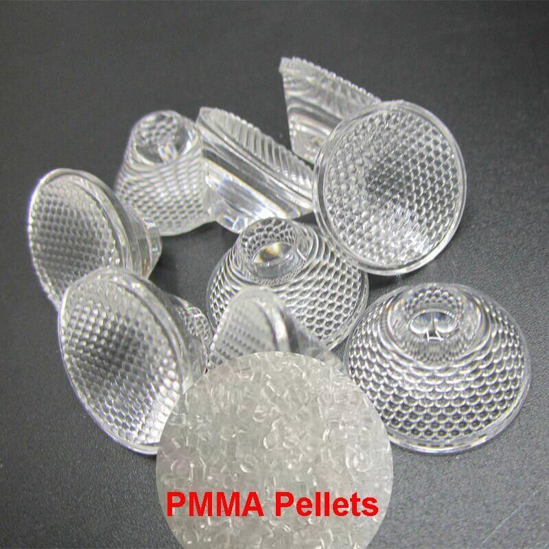 Lighting Optic Lenses Raw Material PMMA Granules With Flame Retardancy