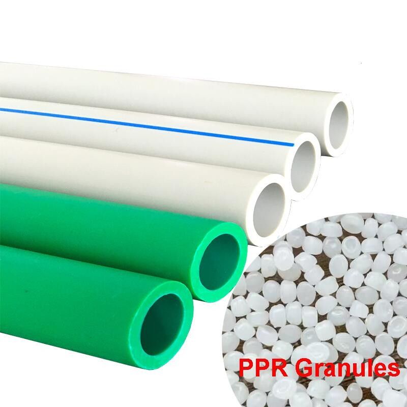 Thermoplastic Resin Pipe PPR Raw Material Easy Welding UV Resistance