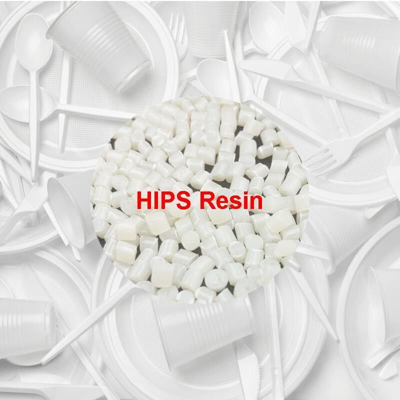 Disposable Cutlery Plates HIPS Granules High Impact Polystyrene Raw Material