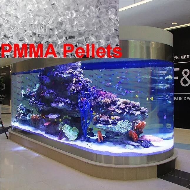 Super Transparent PMMA Pellets Resin Acrylic Fish Tanks Raw Material